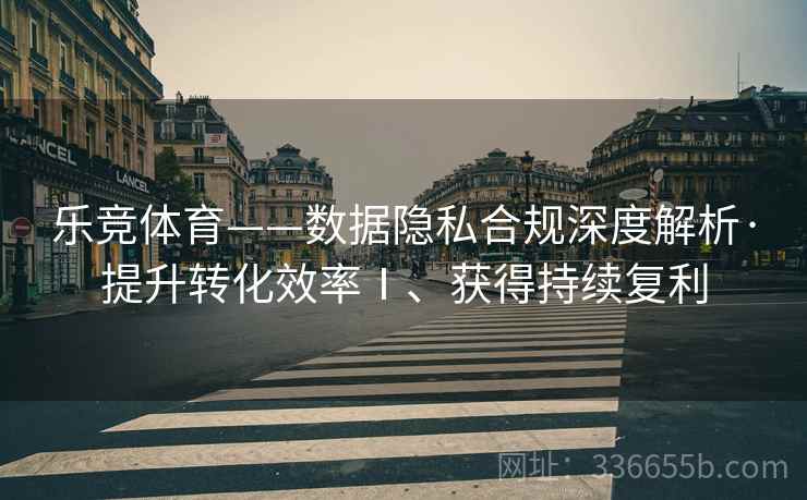 乐竞体育——数据隐私合规深度解析·提升转化效率Ⅰ、获得持续复利